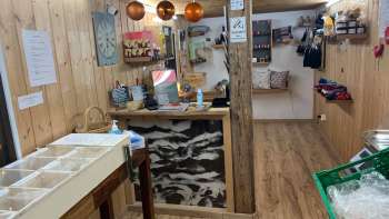 Negozio della fattoria dei lama e degli alpaca