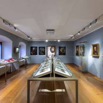 Vista dell'interno del museo nazionale del Liechtenstein