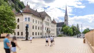 Quartiere_governativo_pedonale Vaduz Liechtenstein