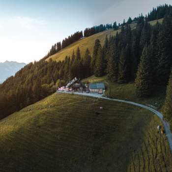 Rifugio Gafadurahütte a 1428 metri sul livello del mare.