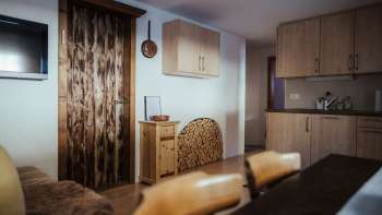 Zona soggiorno/pranzo appartamento per vacanze Wisliheim