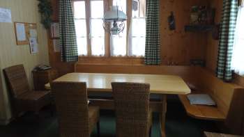 Zona pranzo casa vacanze Loretz