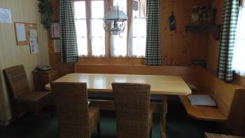 Zona pranzo casa vacanze Loretz