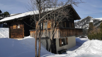 Vista esterna inverno appartamento per vacanze Auszeit