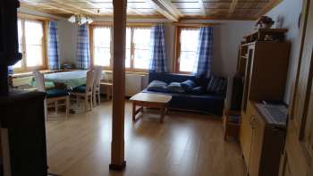 Zona soggiorno/pranzo appartamento per vacanze Black