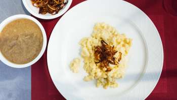 Käsknöpfle (gnocchetti al formaggio) al ristorante Löwen