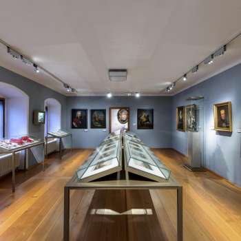 Vista dell'interno del museo nazionale del Liechtenstein