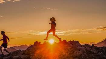 Escursionisti sulle montagne del Liechtenstein