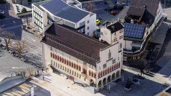 Vista aerea del Municipio di Vaduz 