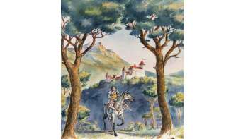 ADAM VOGT. Disegni per il libro di A. Hollenstein "Heinrich der Greifenritter".